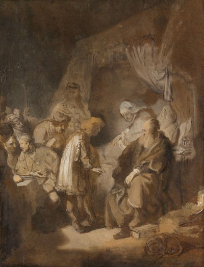 Joseph Telling His Dreams to His Parents and Brothers by Rembrandt van Rijn